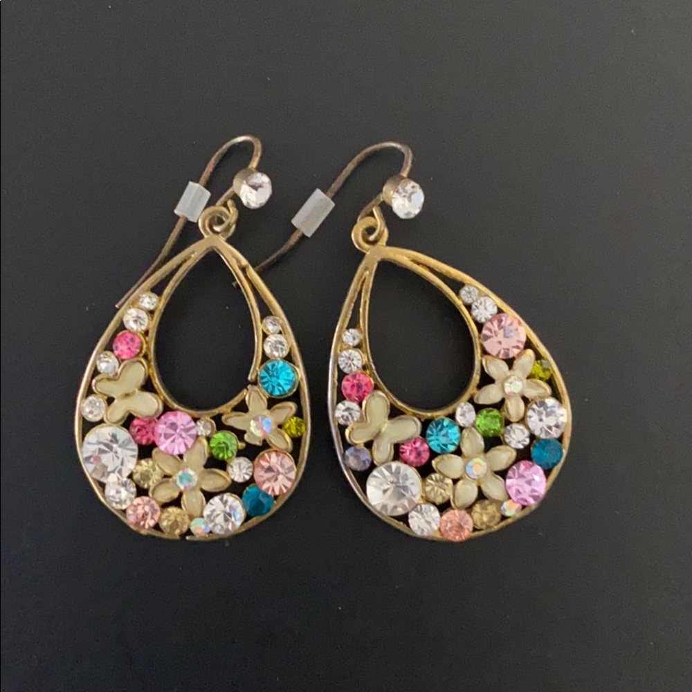 Cute multicolored floral earrings